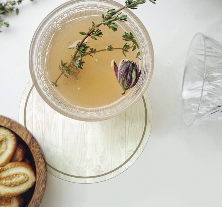 Untersetzer Vintage Weißes holz - TenStickers