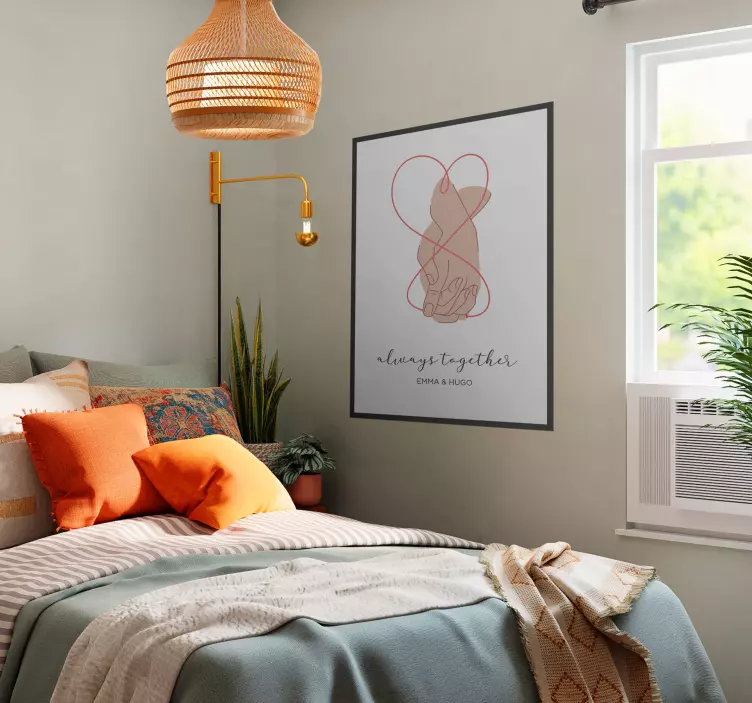 Poster Hauptschlafzimmer always togetherImmer zusammen - TenStickers