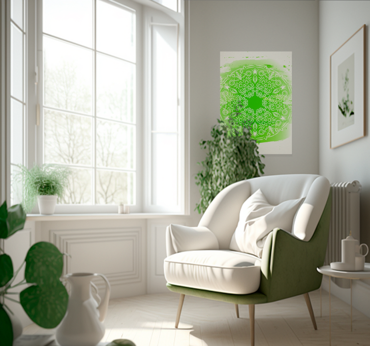 Mandala-kunst-zen-wandposter - TenStickers