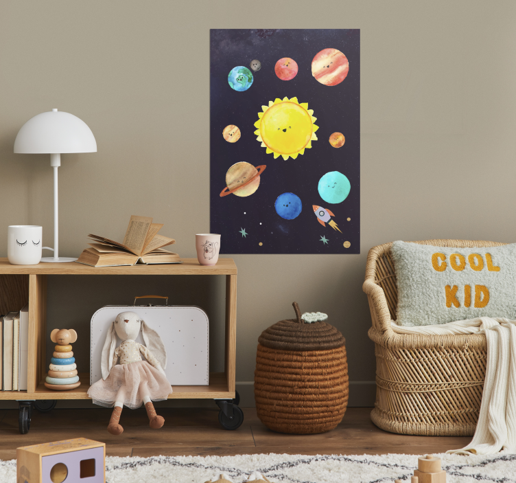 Poster Kinderzimmer unser Sonnensystem für Kinder ist ein faszini - TenStickers