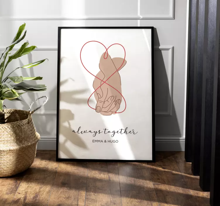 Poster Hauptschlafzimmer always togetherImmer zusammen - TenStickers