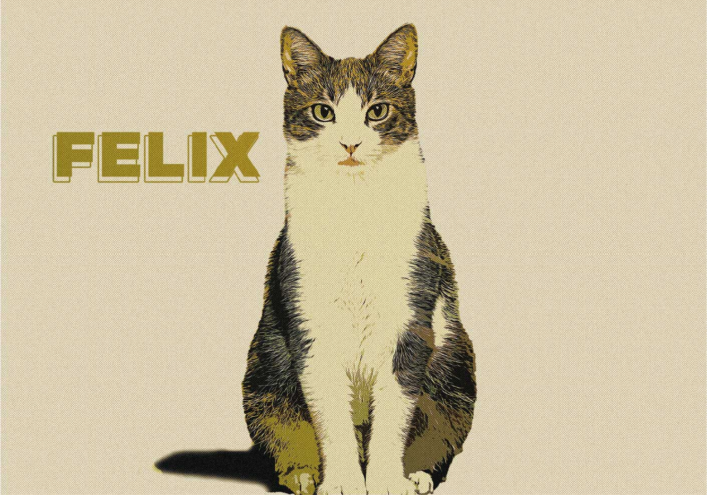 Poster sonstige Tiere personalisierte illustration halbton - TenStickers