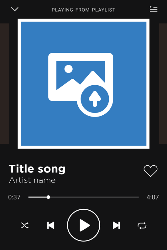 Poster wohnzimmer im spotify canvas stil - TenStickers