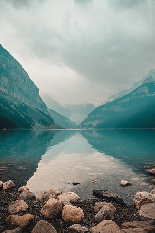Poster wohnzimmer friedliche wasserlandschaft - TenStickers