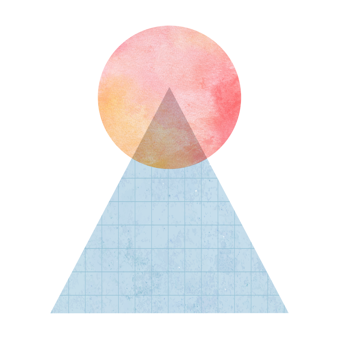 Poster wohnzimmer sonnen- und wandkunst dreieck - TenStickers