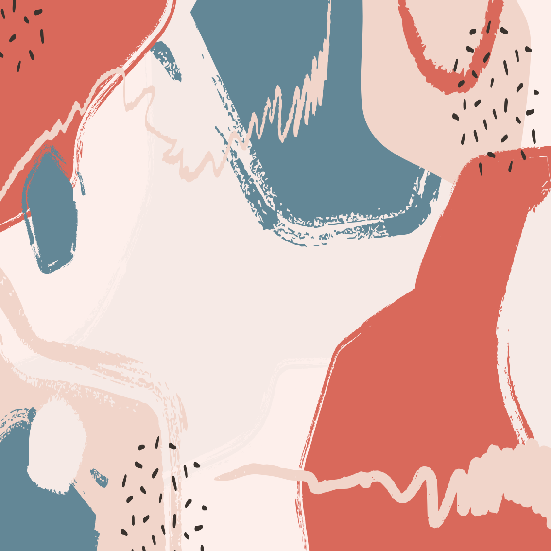 Poster wohnzimmer abstrakte wandkunstformen - TenStickers