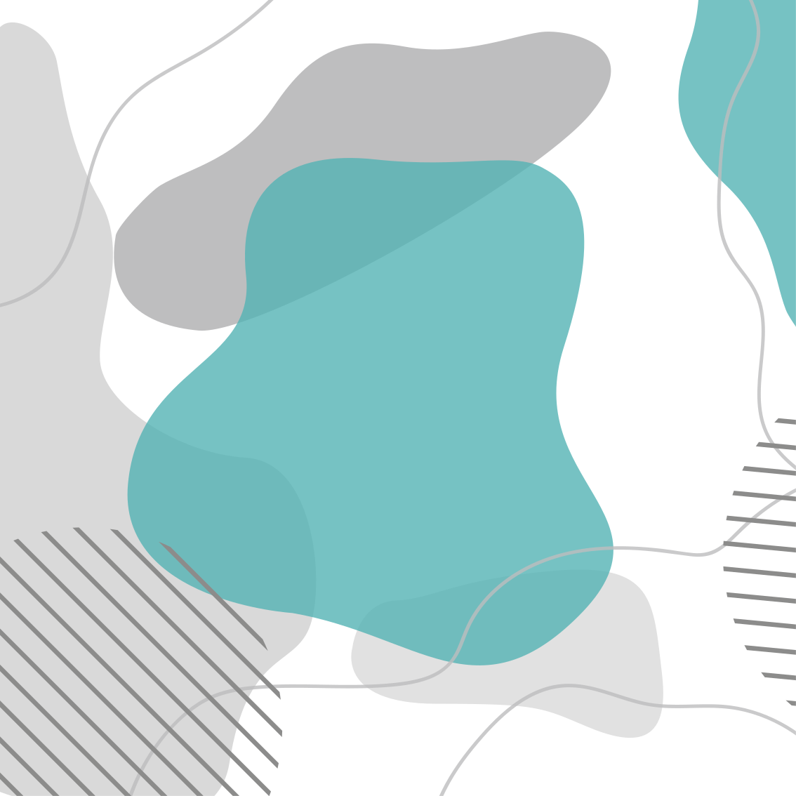 Poster wohnzimmer in blau und grün wandkunstformen - TenStickers