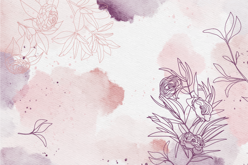 Poster blumen und pflanzen zarte pastellblumen - TenStickers