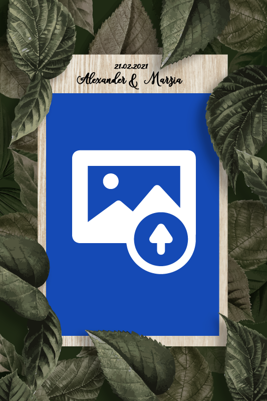 Festival plakat hochzeits hände und blumenstrauß - TenStickers