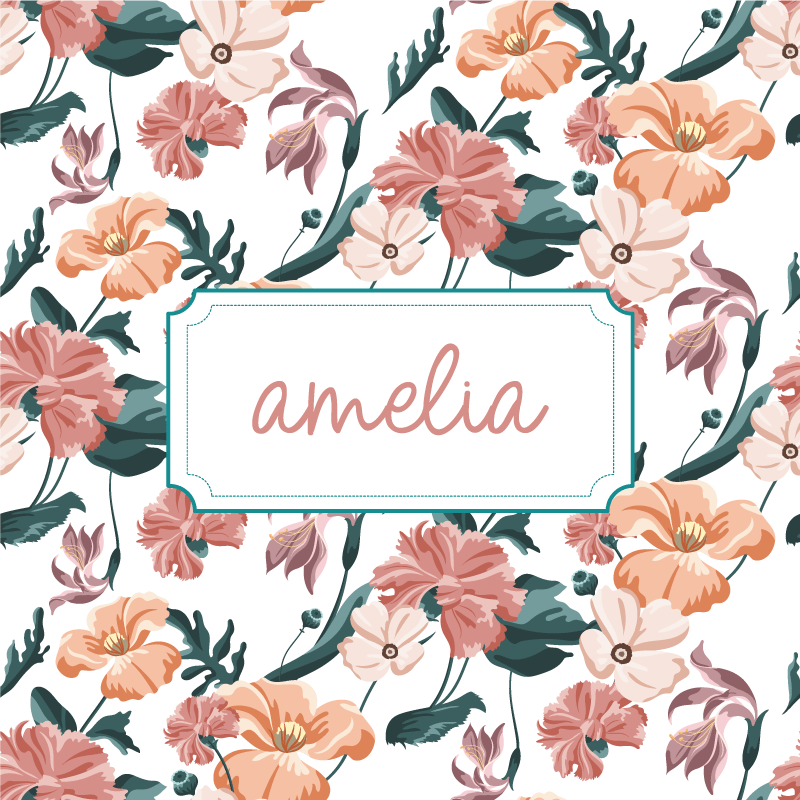Personalisierte poster botanische anordnung - TenStickers