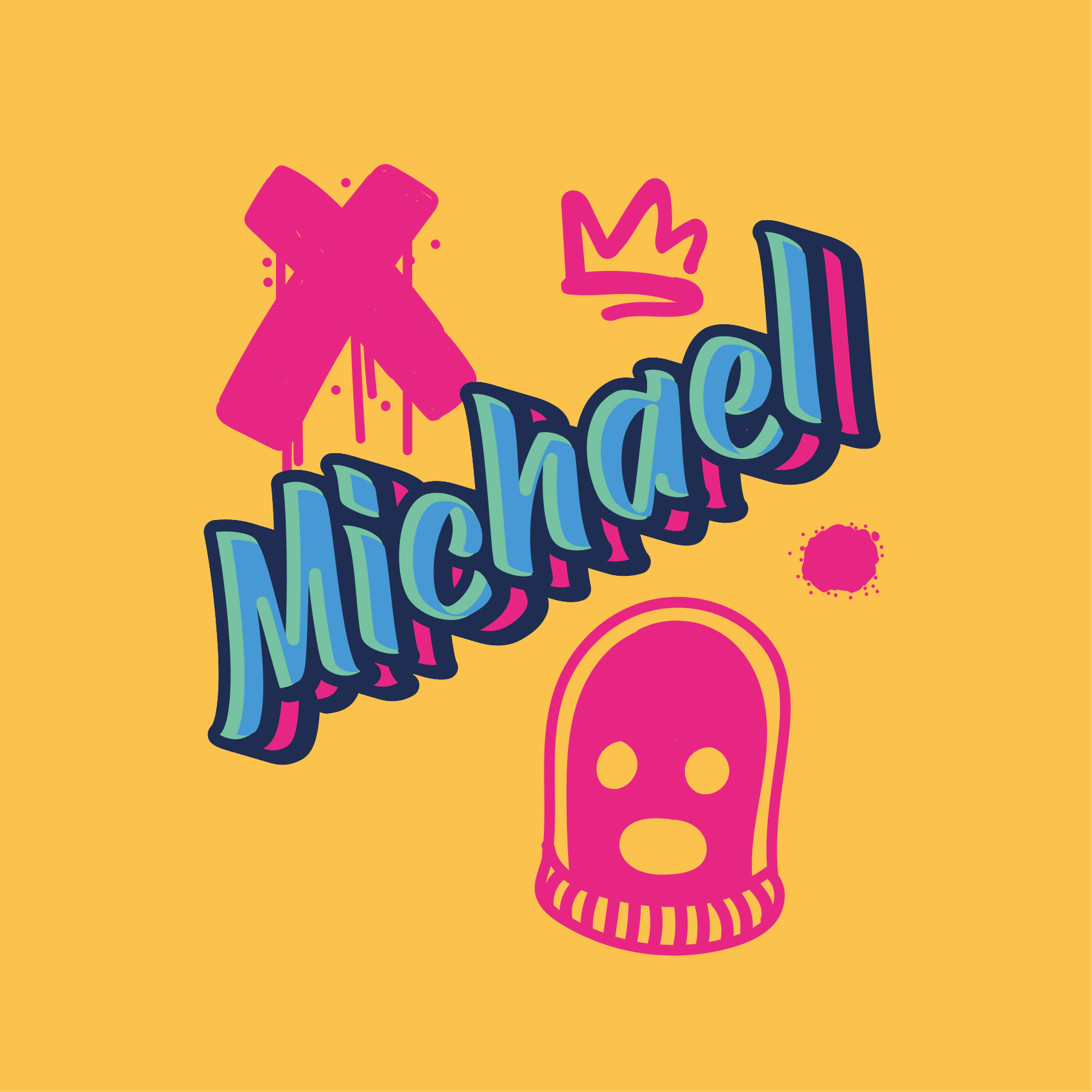 Personalisierte poster mit kräftigem schriftzug - TenStickers