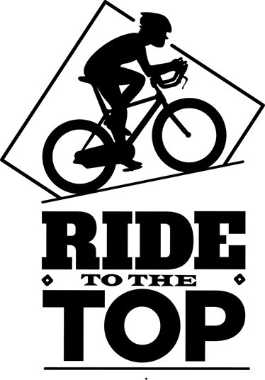 Poster kreise für radfahrer zum gipfel fahren - TenStickers