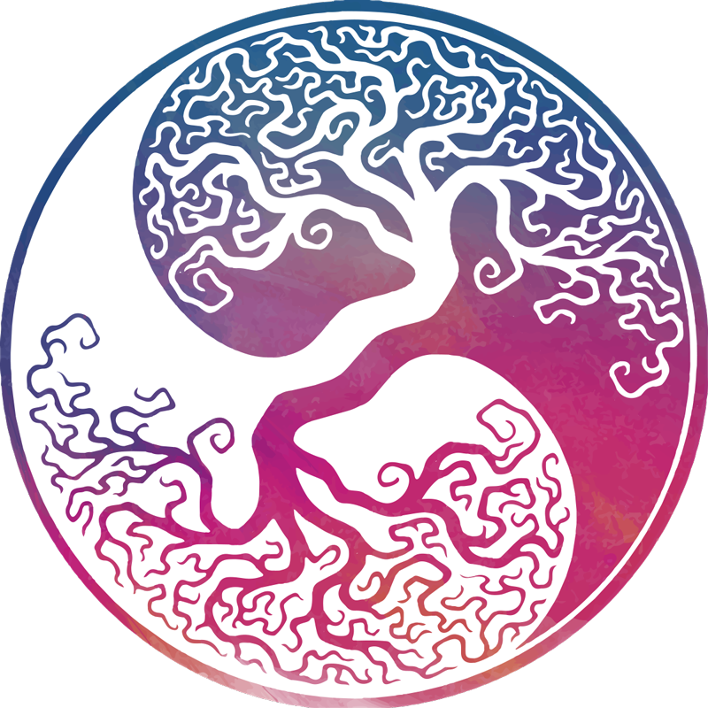 Poster baum yin yang baum lebenswandaufkleber - TenStickers