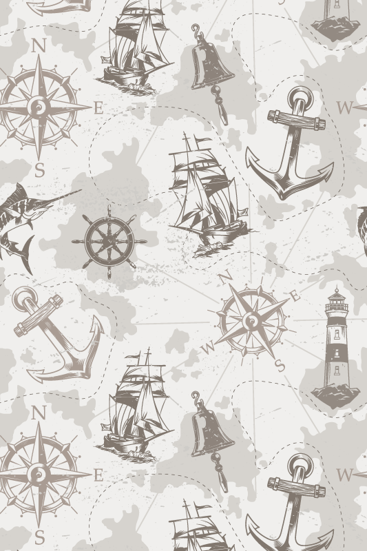 Poster weltkarte im vintage-stil - TenStickers