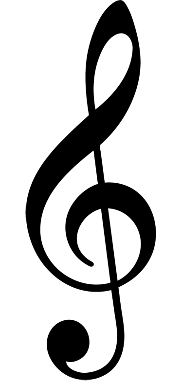 Musik poster mit notenschlüssel wandtattoo - TenStickers