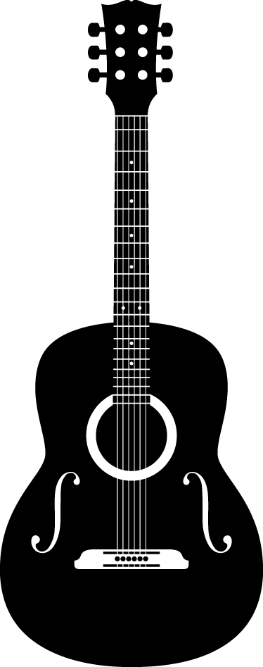 Musik poster akustische gitarre wanddeko - TenStickers
