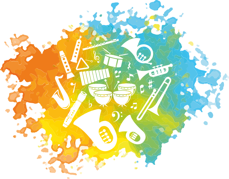Musik poster silhouetten von musikinstrumenten - TenStickers