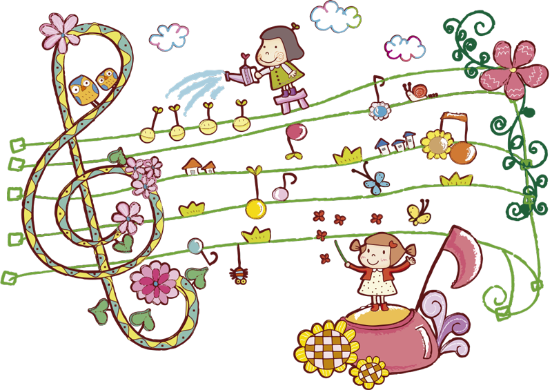 Musik poster stadt der kinderlieder - TenStickers