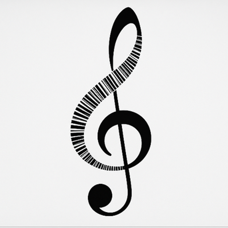Musik poster mit notenmotiven - TenStickers