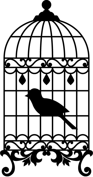 Vintage poster vogelkäfig im vintage-stil - TenStickers