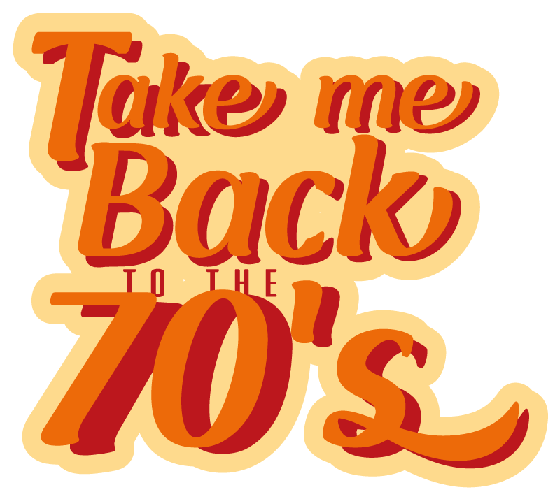 Vintage poster lass mich in die 70er zurückversetzen - TenStickers
