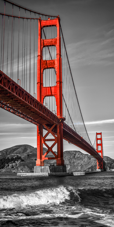 Poster landschaft golden gate wanddeko - TenStickers