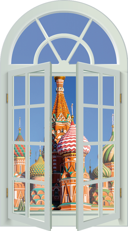 Poster landschaft kremlin 3d - TenStickers