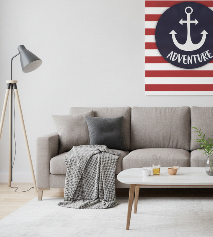 Poster teenager anpassbarer matrosenanker - TenStickers