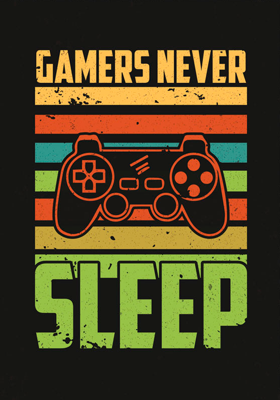 Gaming poster im retrodesign - TenStickers