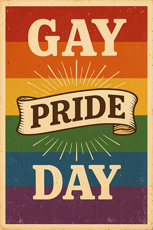 Poster zitat gay pride tag - TenStickers