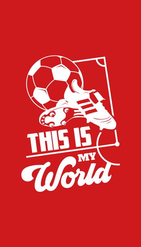 Poster fußball das ist meine welt - TenStickers