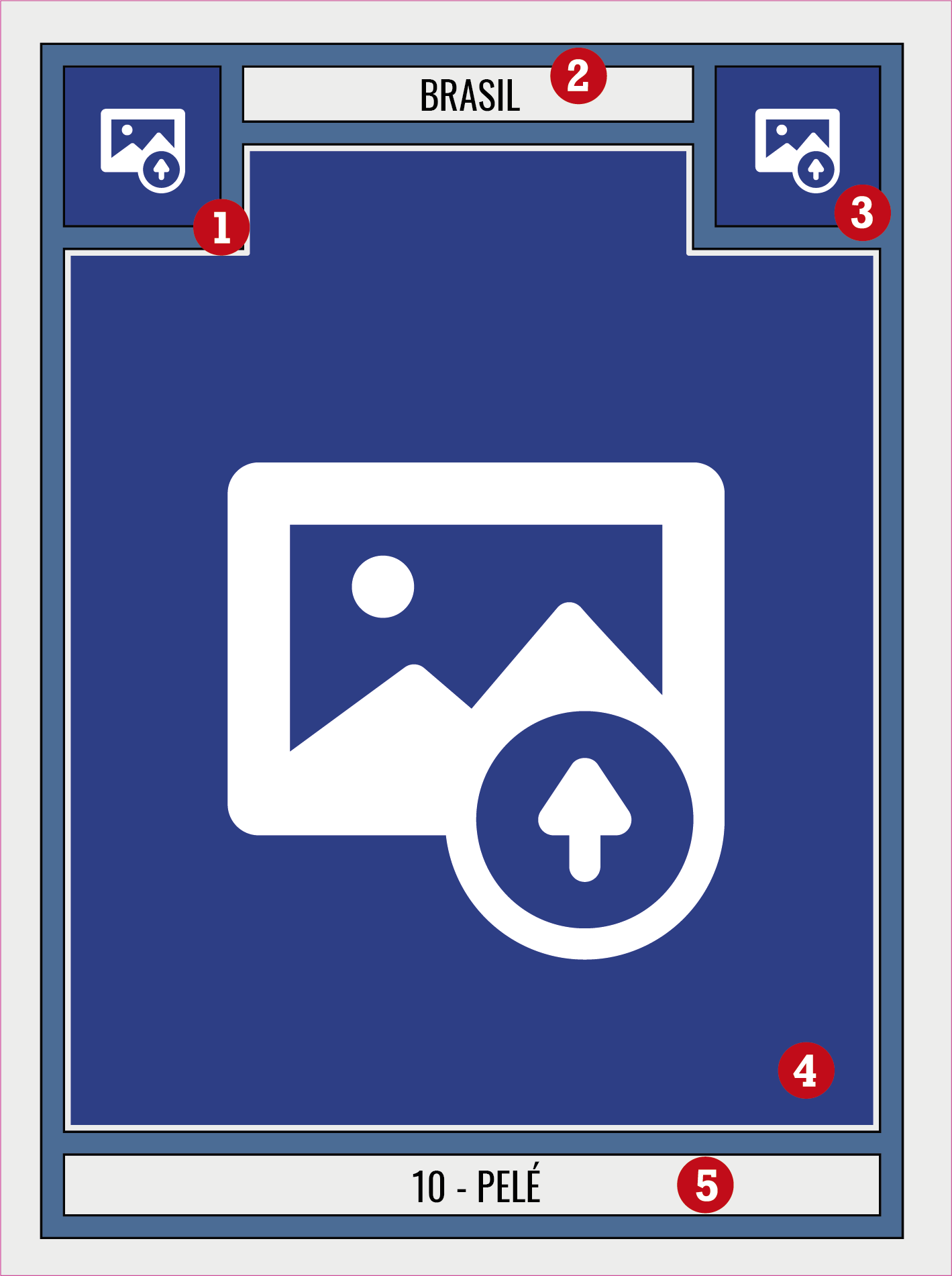 Poster fußball personalisierbares vinylbild - TenStickers