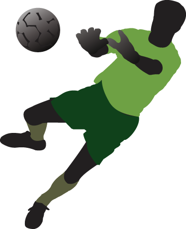 Poster fußball torwart vinyl für jugendliche - TenStickers