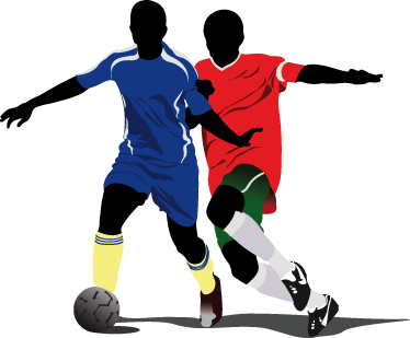 Poster fußball jugend vinyl spieler konflikt - TenStickers