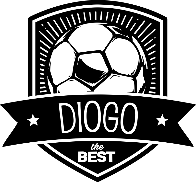 Poster fußball personalisiertes vereinswappen - TenStickers