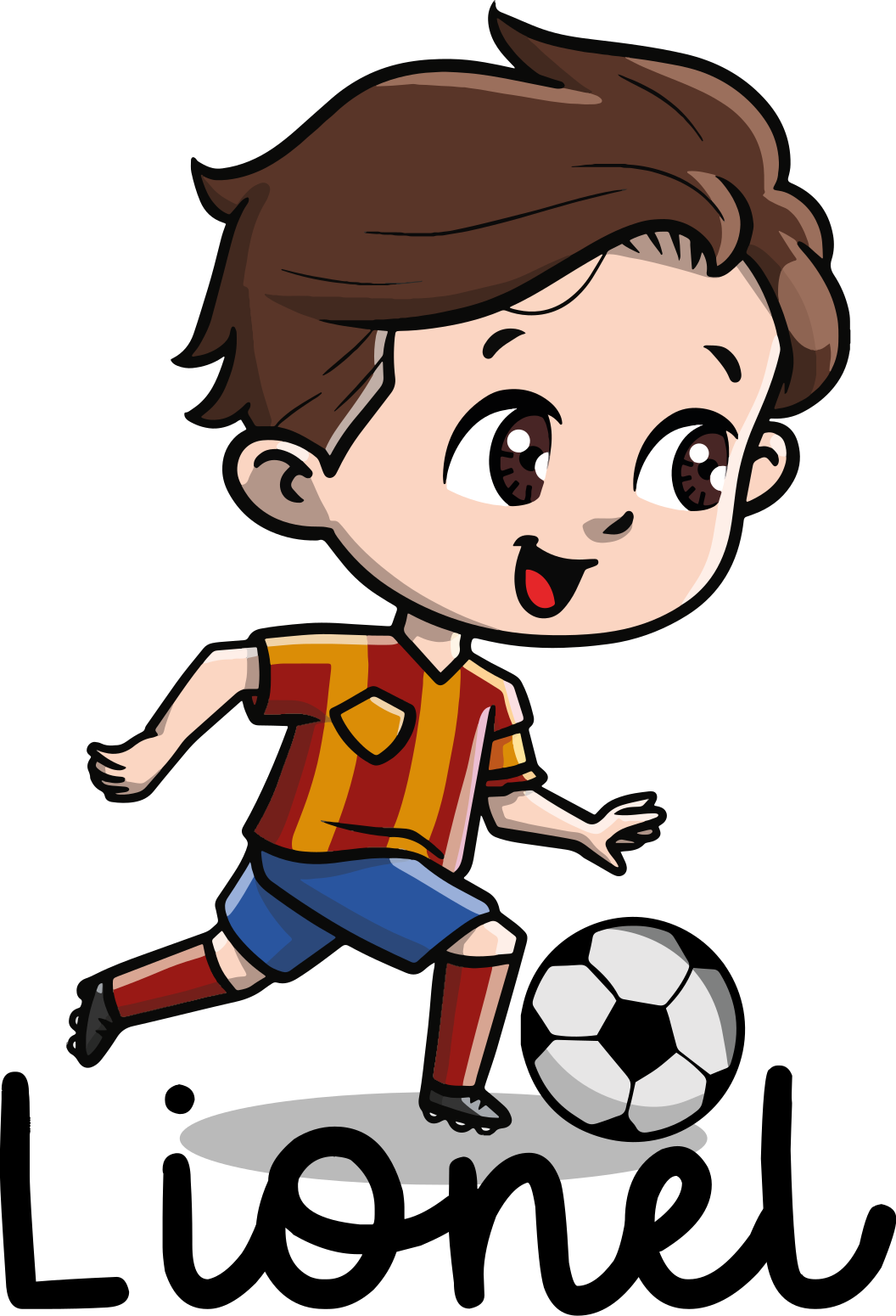Poster fußball kinderspieler mit namen - TenStickers