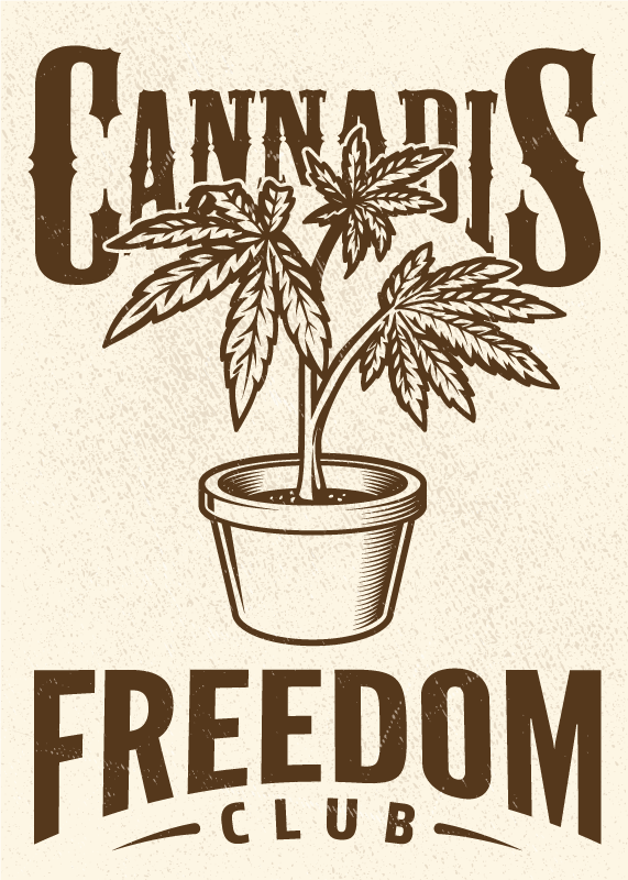 Plakatdruck des cannabis-clubs - TenStickers