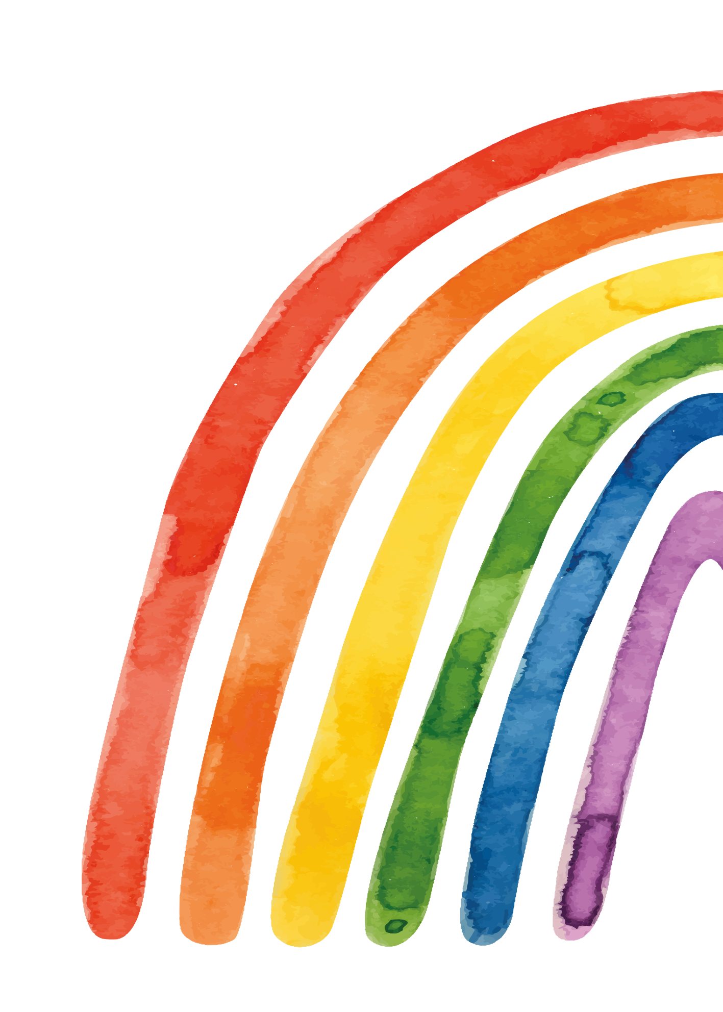 Aquarell-regenbogenplakat - TenStickers