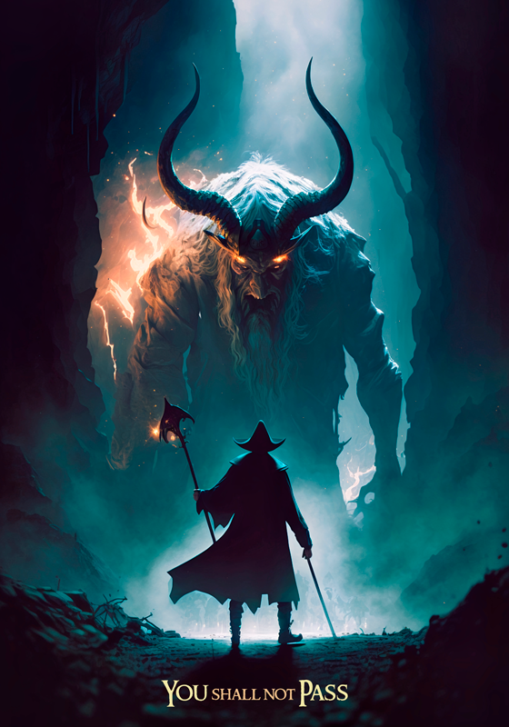 Sie dürfen kein filmplakat passieren - TenStickers