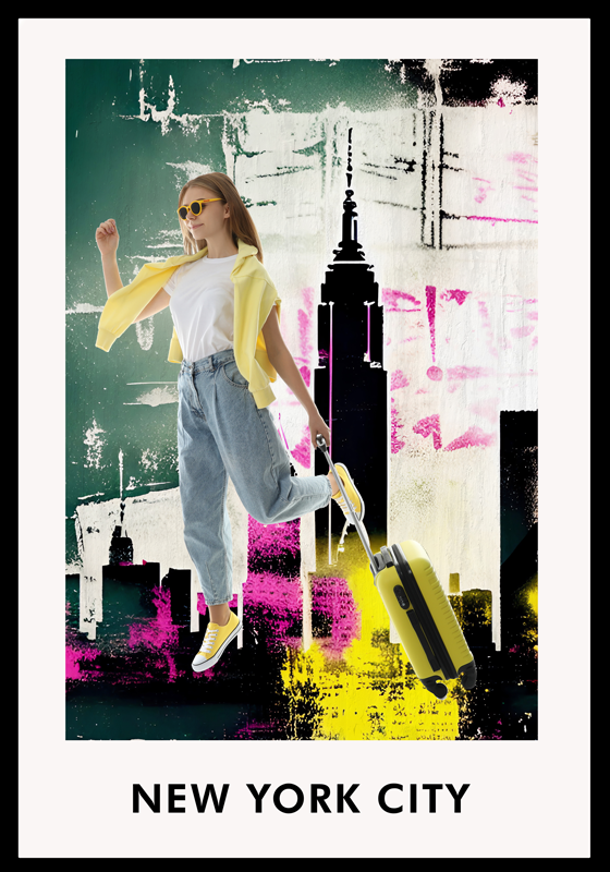 Poster Wohnzimmer new York College in DeutschNew York College auf - TenStickers