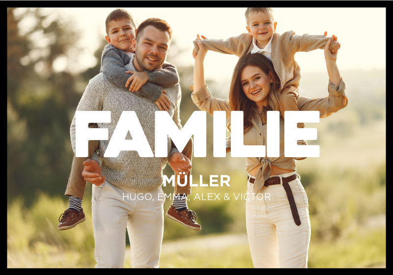 Alle Poster familienfoto - TenStickers