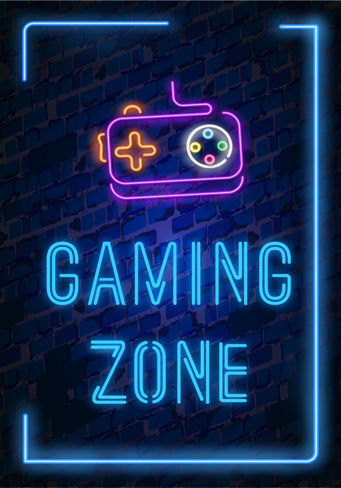 Gaming Poster gaming zone - TenStickers