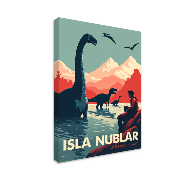 Dinosaurier Wandbild insel nublar - TenStickers