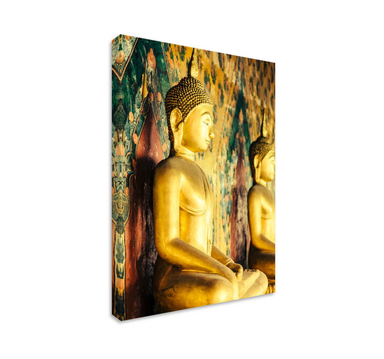 Buddha bilder leinwand goldene buddha figuren - TenStickers