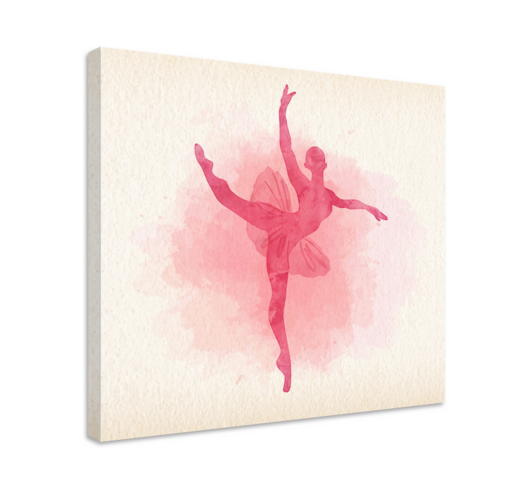 Wandbild ballerina in anmutiger pose - TenStickers