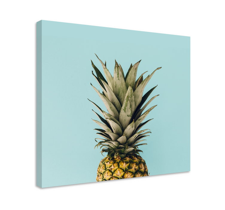 Leinwandbild obst ananas von oben - TenStickers