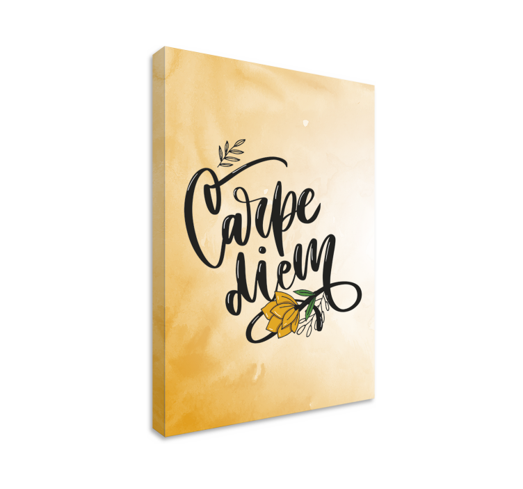 Wandbilder sprüche nutze den tag floral - TenStickers