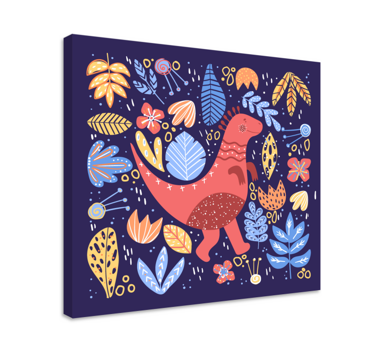 Dinosaurier wandbild verspielte dinosaurier illustration - TenStickers