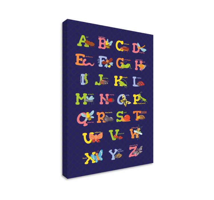 Leinwandbild Englisches alphabet - TenStickers