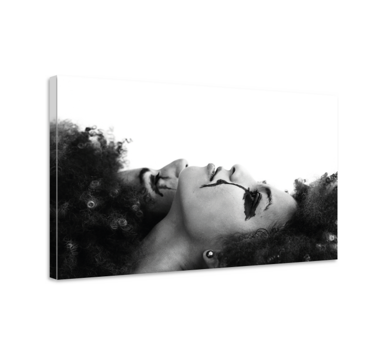 Leinwandbild duale gesichter der introspektion - TenStickers